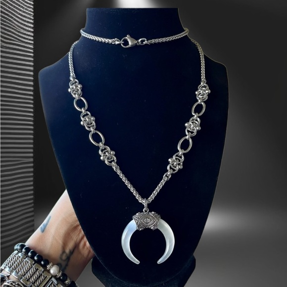 Silverskylight | Jewelry | Sterling Silver Moon Handcrafted Stainless ...